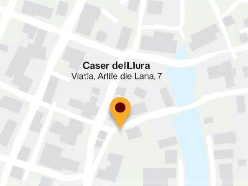 Mappa che indica la posizione di Casa del Duca in Via dell'Arte della Lana a Firenze.